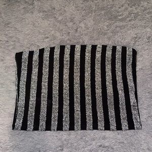 SPARKLY STRAPLESS BANDEAU TOP - FOREVER 21 (MED)